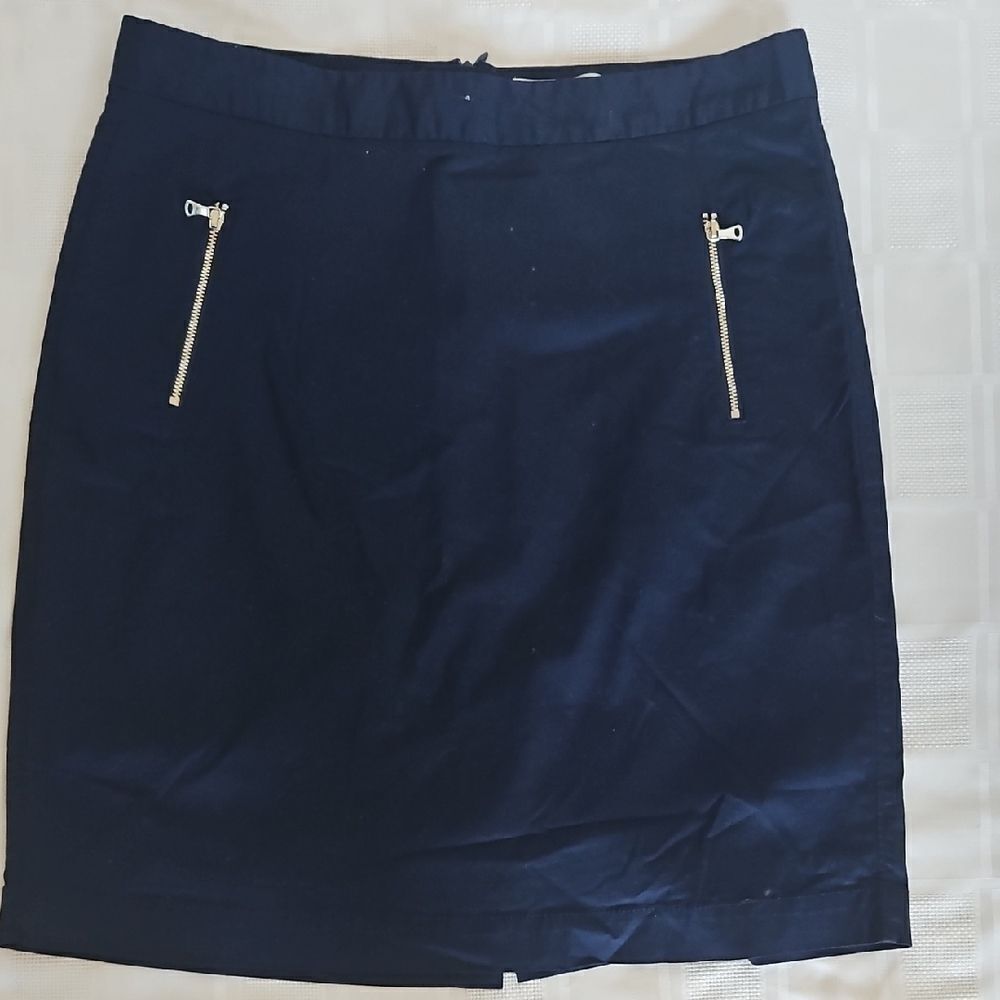 Blue Mini Pencil Skirt for Work